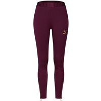 Hochtaillierte Leggings mit Knöchelreißverschlüssen
