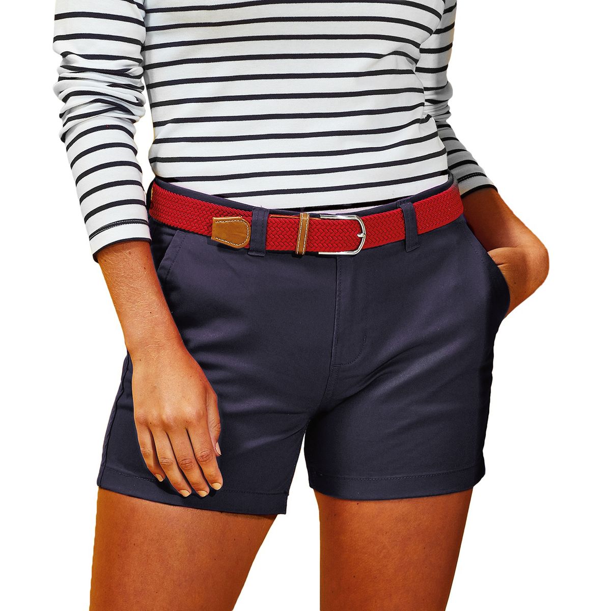 Klassische Chino-Shorts aus Baumwolle