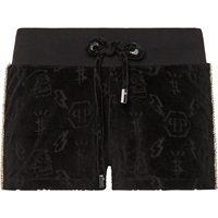 Jogging-Shorts aus Chenille mit Monogramm