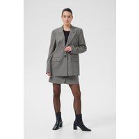 Oversized Einreiher-Blazer mit Nadelstreifen