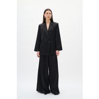 Oversized Einknopf-Blazer aus Viskose