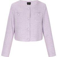 Eleganter strukturierter Bouclé-Kurzblazer