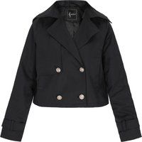 Zweireihige Kurzjacke im Trench-Stil