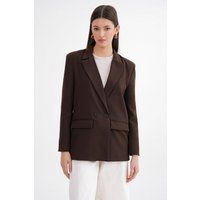 Eleganter zweireihiger langer Blazer