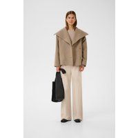 Kurze Jacke mit XL-Kragen