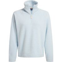Waffel-Fleece mit Viertelreißverschluss