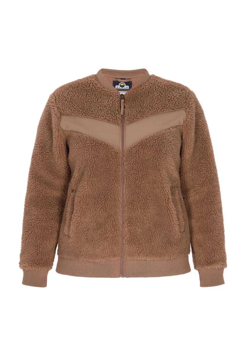 Gemütliche Teddy-Fleece Bomberjacke
