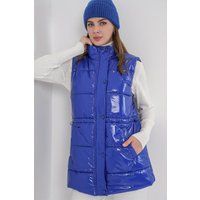 Glänzende gesteppte Puffer-Weste