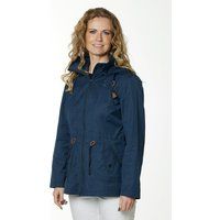 Taillierte Outdoor-Übergangsjacke mit Kapuze