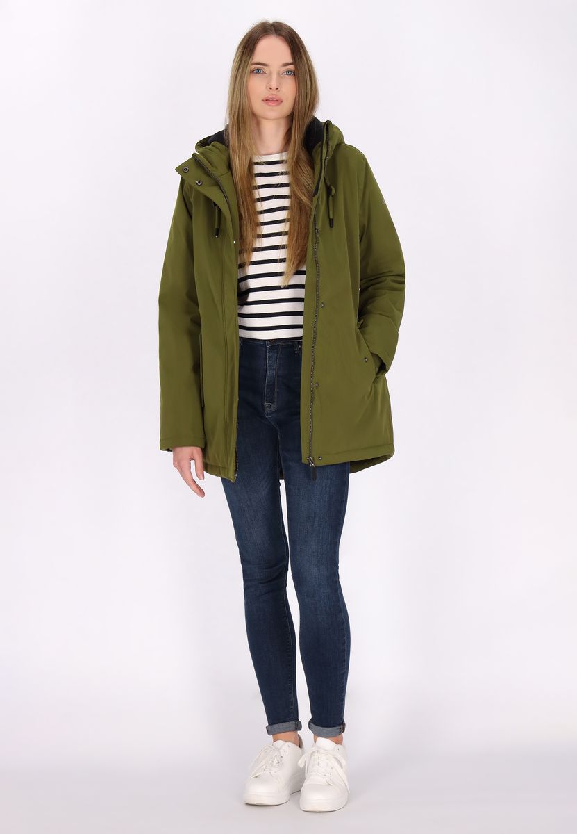 Wasserdichte Wattierte Winterjacke mit Kapuze