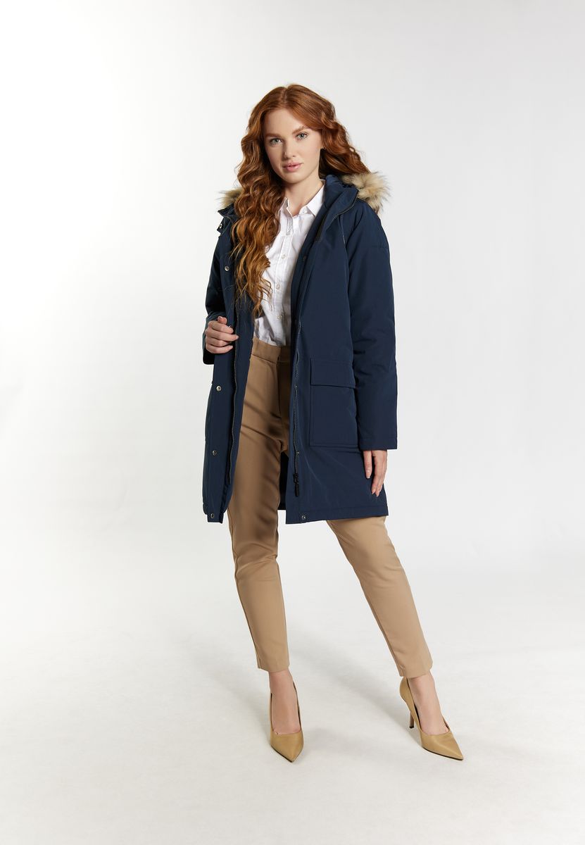 Arktis-Winterparka mit Kunstfellkapuze
