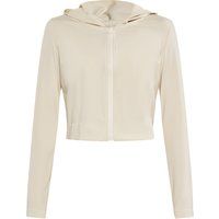 Kurzer Kapuzenpullover mit Reißverschluss