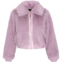 Bomberjacke aus flauschigem Kunstpelz