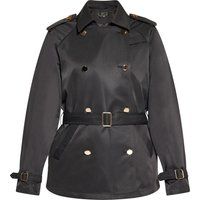 Kurzer Doppelreihiger Trenchcoat