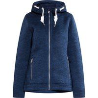 Strickfleecejacke mit Kapuze