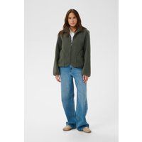 Lockere Teddy-Fleecejacke