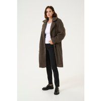 Oversize Teddy-Mantel aus Kunstpelz