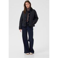 Lockere Steppjacke mit Rautenmuster