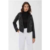 Elegante Bikerjacke aus Kunstleder