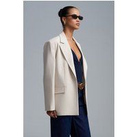Eleganter Longline-Blazer mit Schalkragen