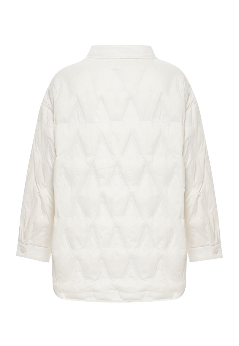 Gesteppte Hemdjacke mit Knopfleiste