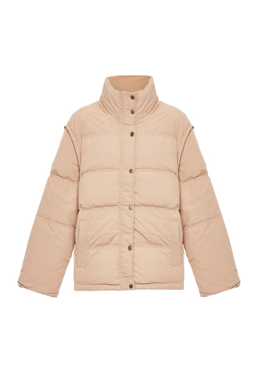 Gesteppte Pufferjacke mit Stehkragen
