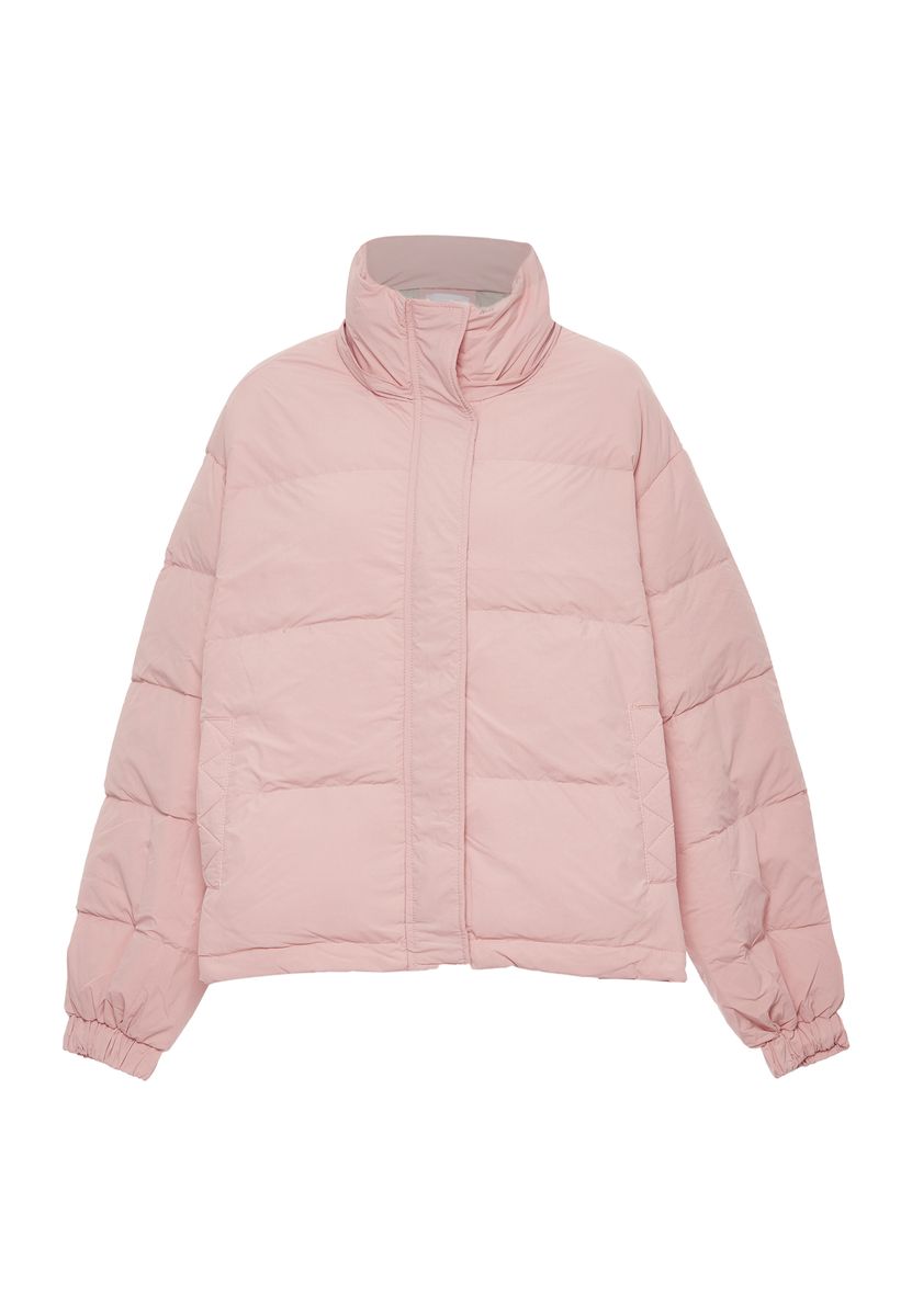 Wattierte Steppjacke mit Stehkragen