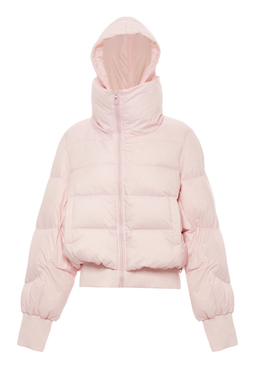Gesteppte Pufferjacke mit Kapuze