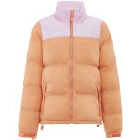 Zweifarbige Wattierte Pufferjacke