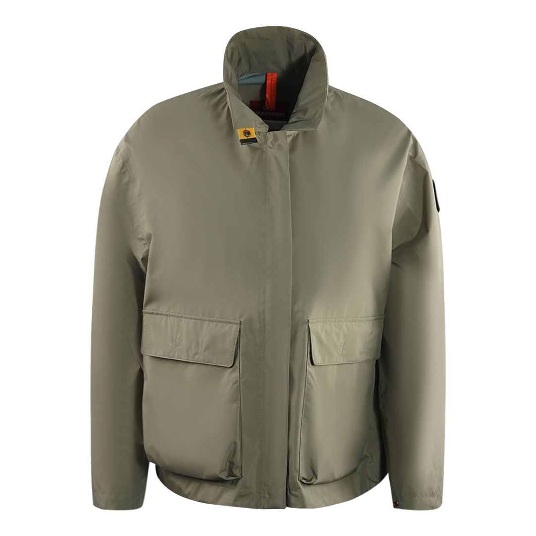 Windbreaker-Jacke mit Stehkragen und Utilitäts-Taschen