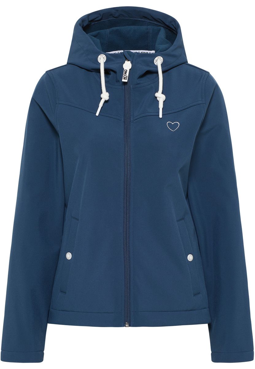Sportliche Softshell-Jacke mit Kapuze