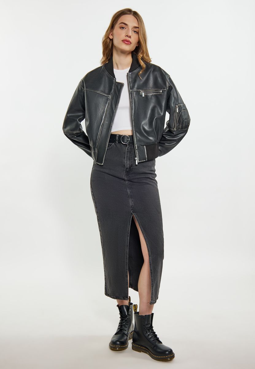 Vintage Lammleder Bomberjacke
