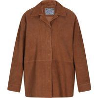Klassische Hemdjacke aus Ziegenveloursleder