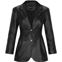 Taillierter Blazer aus Lammleder