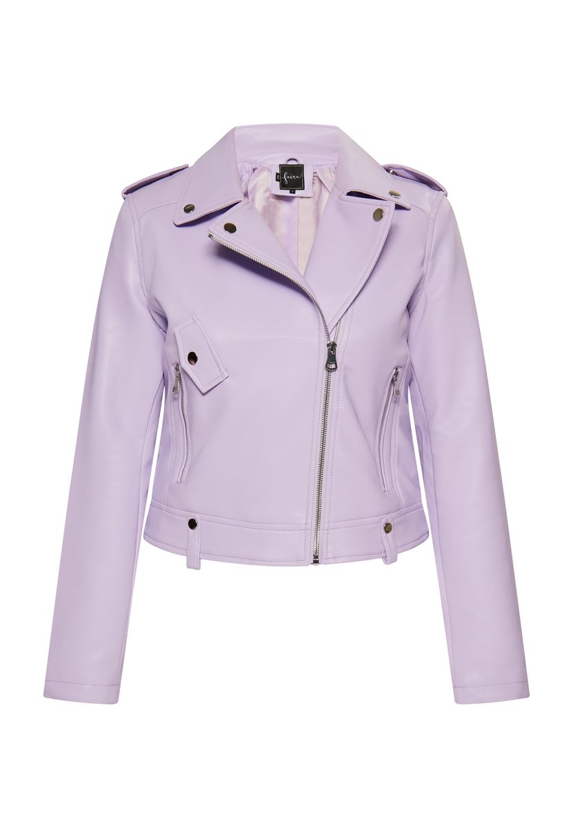 Klassische Bikerjacke aus Kunstleder