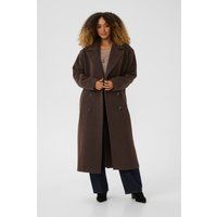 Zweireihiger Wollmantel im Oversized-Schnitt