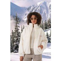 Oversize Plüsch-Kunstfelljacke