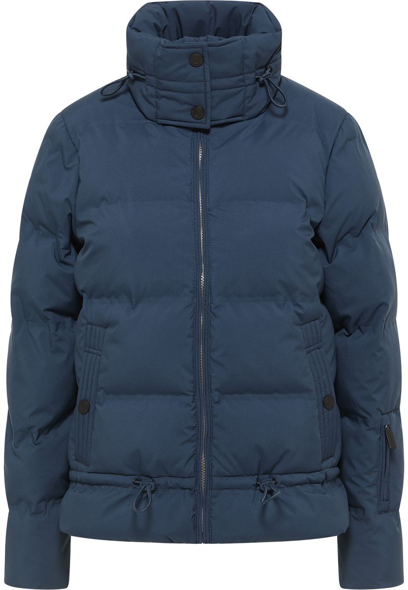 Wattierte Winterjacke mit hohem Kragen