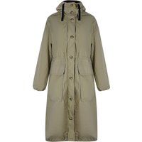 Langer Baumwollparka mit Kapuze