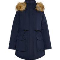 Wattierter Parka mit Kunstfellkapuze
