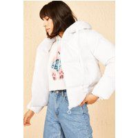 Gesteppte Pufferjacke mit Kapuze