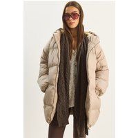 Oversized Steppjacke mit Kapuze