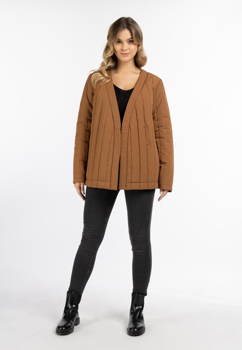 Gesteppte Kimonojacke mit Gürtel