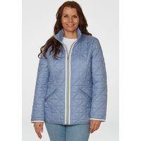 Geometrisch Gesteppte Reißverschluss-Jacke
