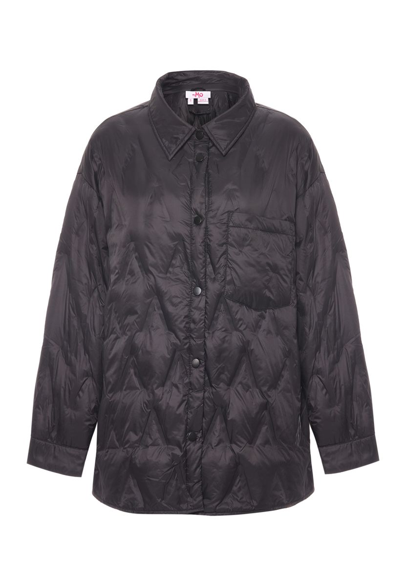 Gesteppte Hemdjacke mit Knopfleiste