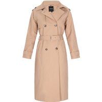 Klassischer zweireihiger Trenchcoat mit Gürtel