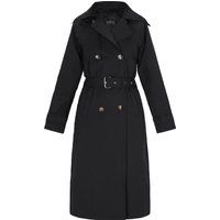 Klassischer zweireihiger Trenchcoat mit Gürtel
