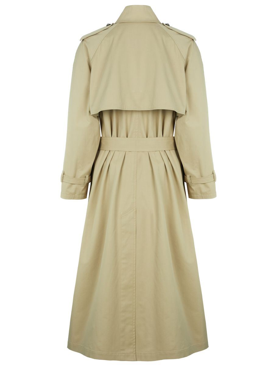 Klassischer zweireihiger Trenchcoat mit Gürtel