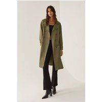 Doppelreihiger Trenchcoat mit Gürtel