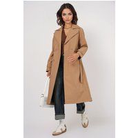 Doppelreihiger langer Trenchcoat